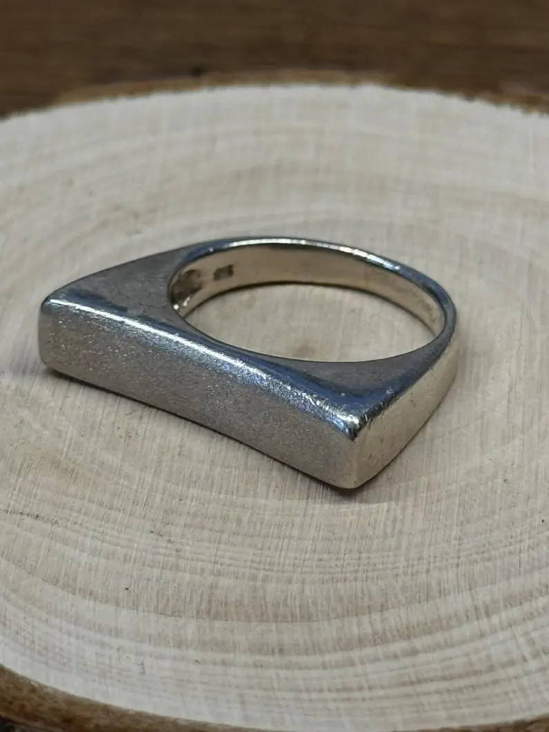 vintage artisan ring sterling silver 925