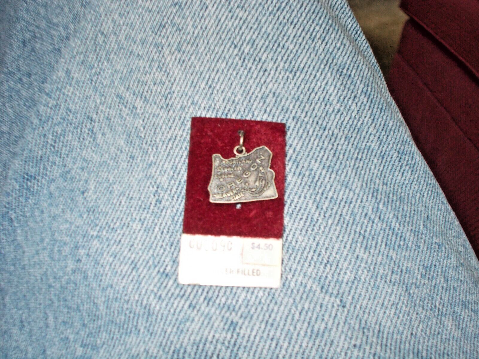VINTAGE Silver Filled State Charm 3/4″ (25 states & DC)
