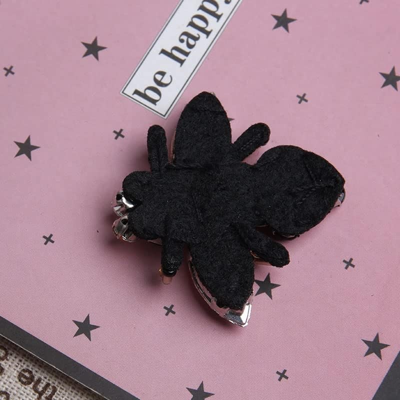 4Pcs Bees Sequins Rhinestones Bead Brooch Patches Applique Vintage Embroidered F