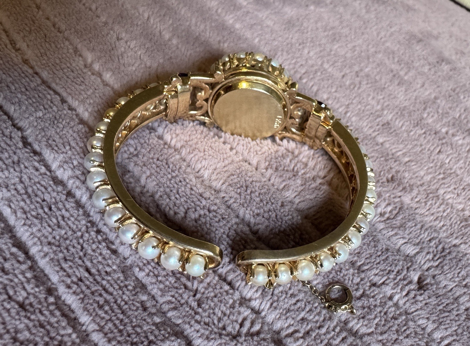 Heavy VTG Estate 14K Solid Yellow Gold 11.97ctw Amethyst Locket Bracket