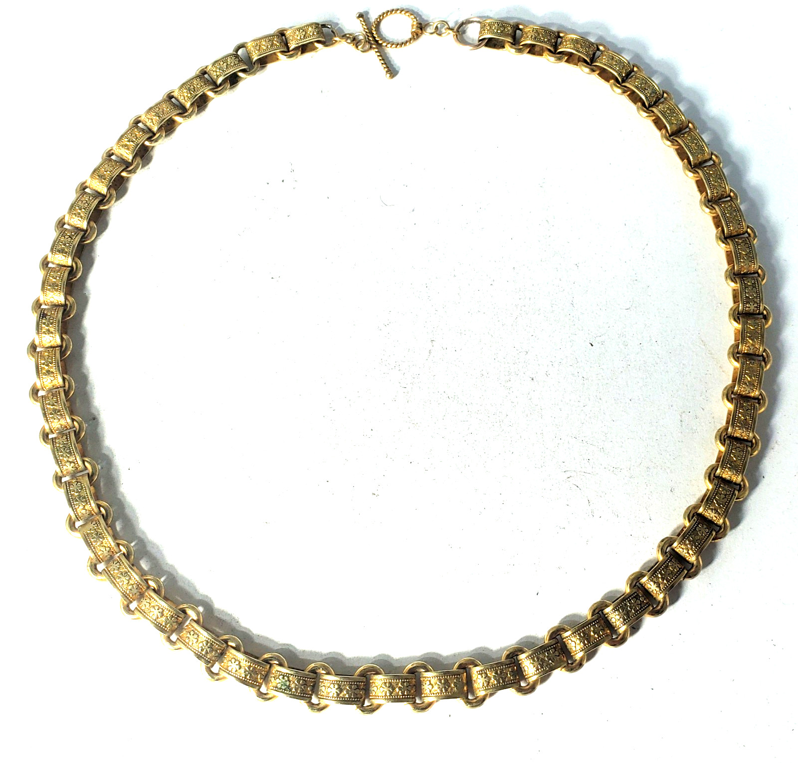 Antique Victorian Gold Filled/Plated Heavy Book Chain Necklace Lot 21″ 65 Grams