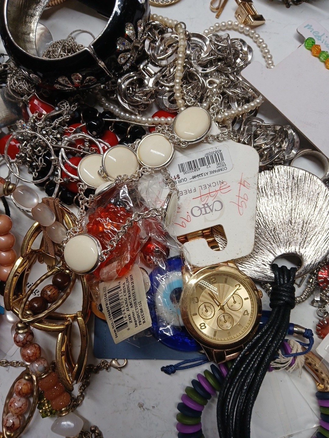 5Lbs Wearable Vintage Jewelry Huge lot Costume And More Unsearched Tangled