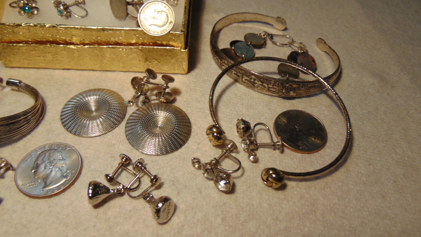Vintage, Junk Drawers, Costume Jewelry Lot, All Wearable No Missing Stones