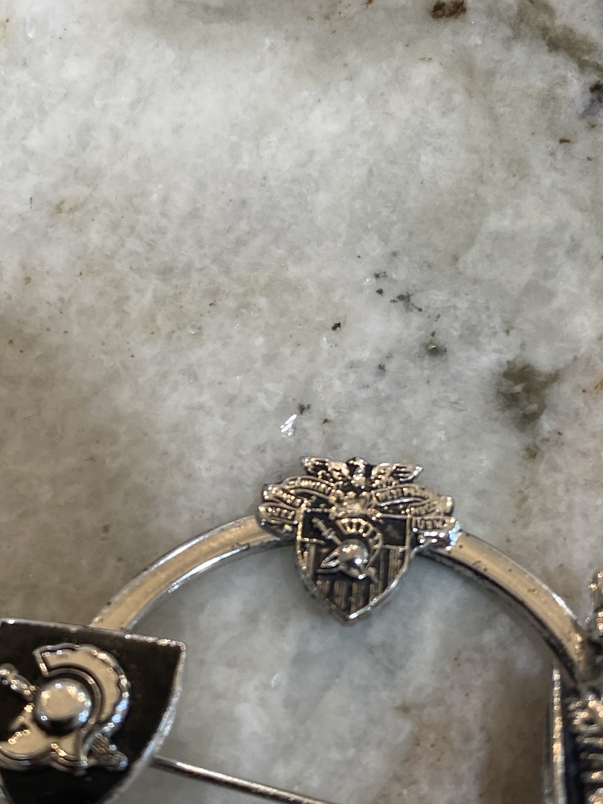 Vintage Kinney USMA West Point Military Academy Army sterling Pin Brooch