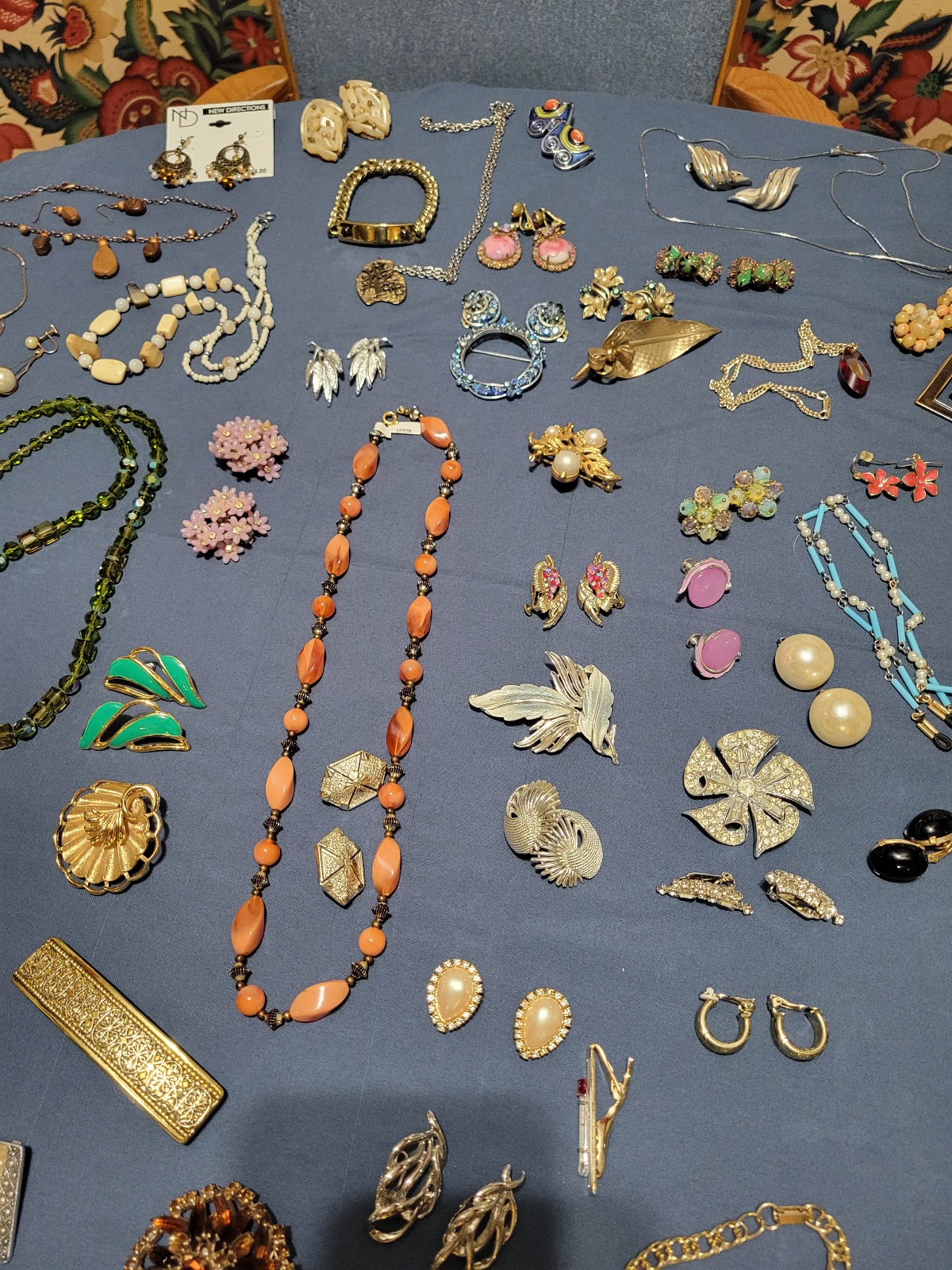 Vintage Costume Jewelry-6 lbs.-Weiss,Kramer,Monet,Coro,Trifari,Sterling,GF ETC.
