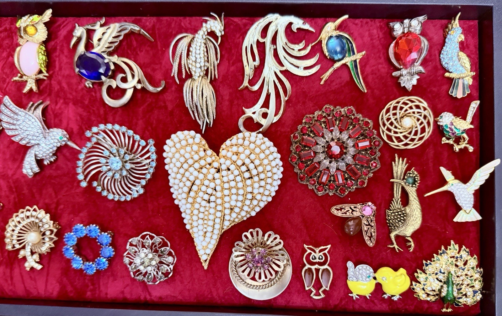 HUGE Vintage Mod Rhinestone Jewelry Lot High End Schreiner Weiss Eisenberg +