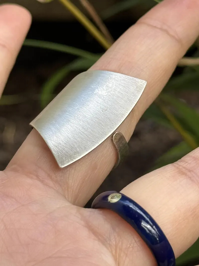 vintage artisan ring sterling silver 925