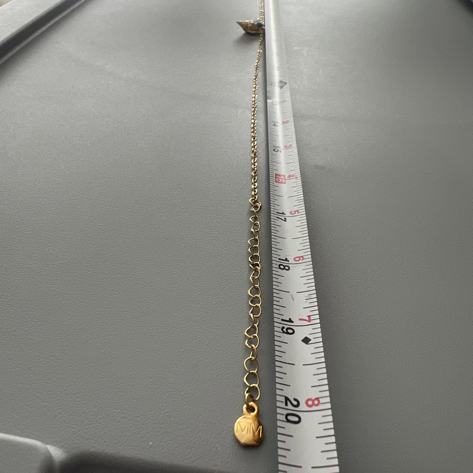 NWT Maramar Fashion Necklace 20in Adjustable 24K Gold Plated Chain & 3 Charm