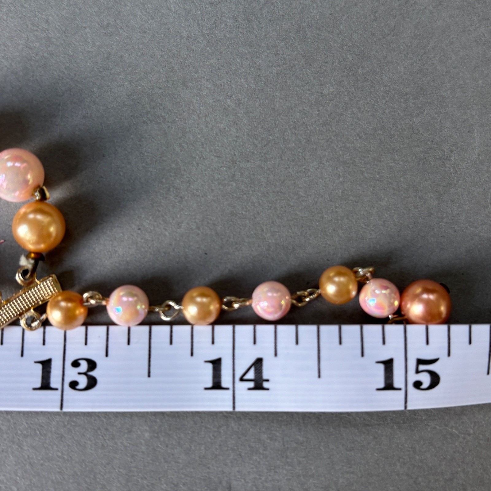 Vintage 1960s Hong Kong Japan Beaded Necklace Lot Pink Yellow Leaves Mod Plastic