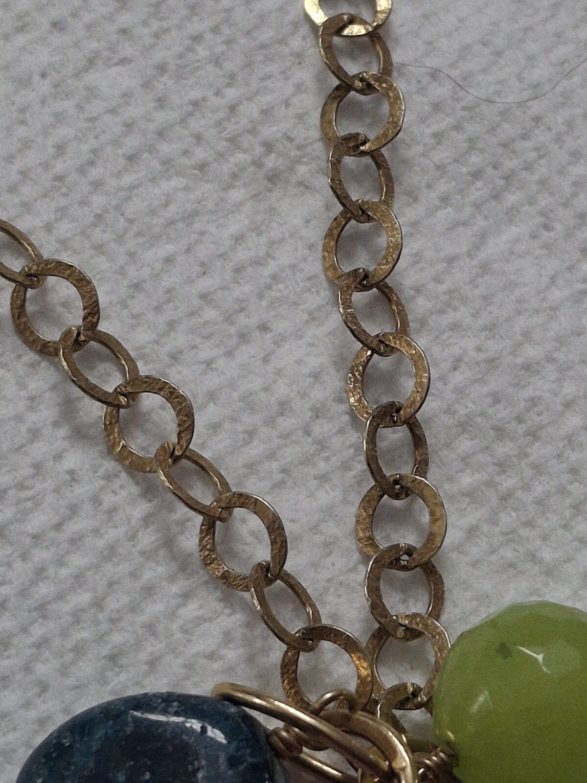14/20 GF Gold Filled 33″ Multi Color Gemstone Necklace