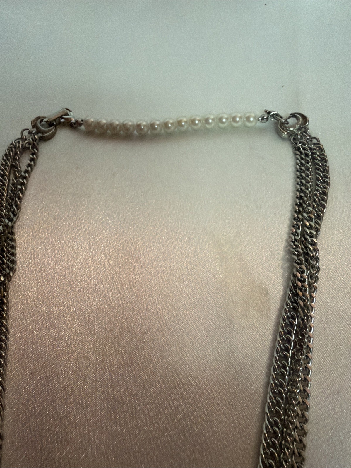 Vintage Classy, Multi Chain Pendant, Tassel Necklace, 22 Inches Long