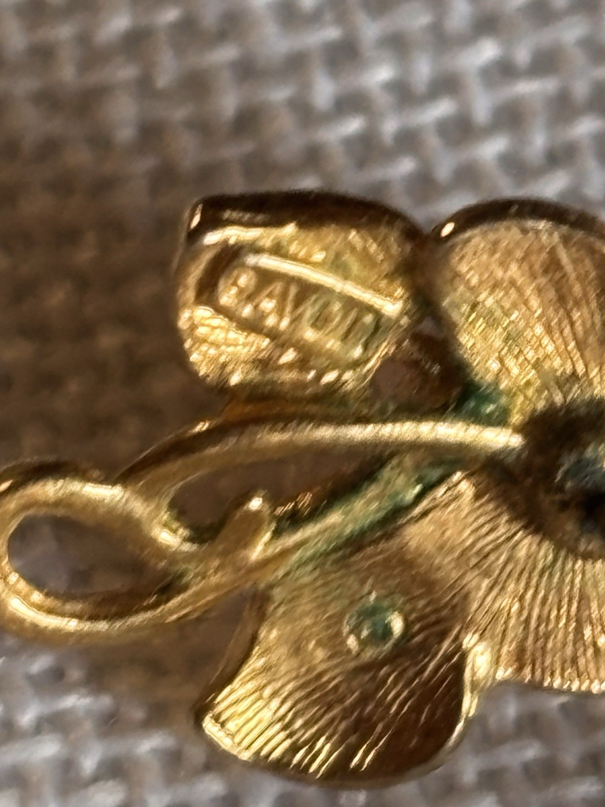 Vintage Avon + Costume Jewelry Post Earrings Lot of 5 Pairs Gold Tone Cloisonne