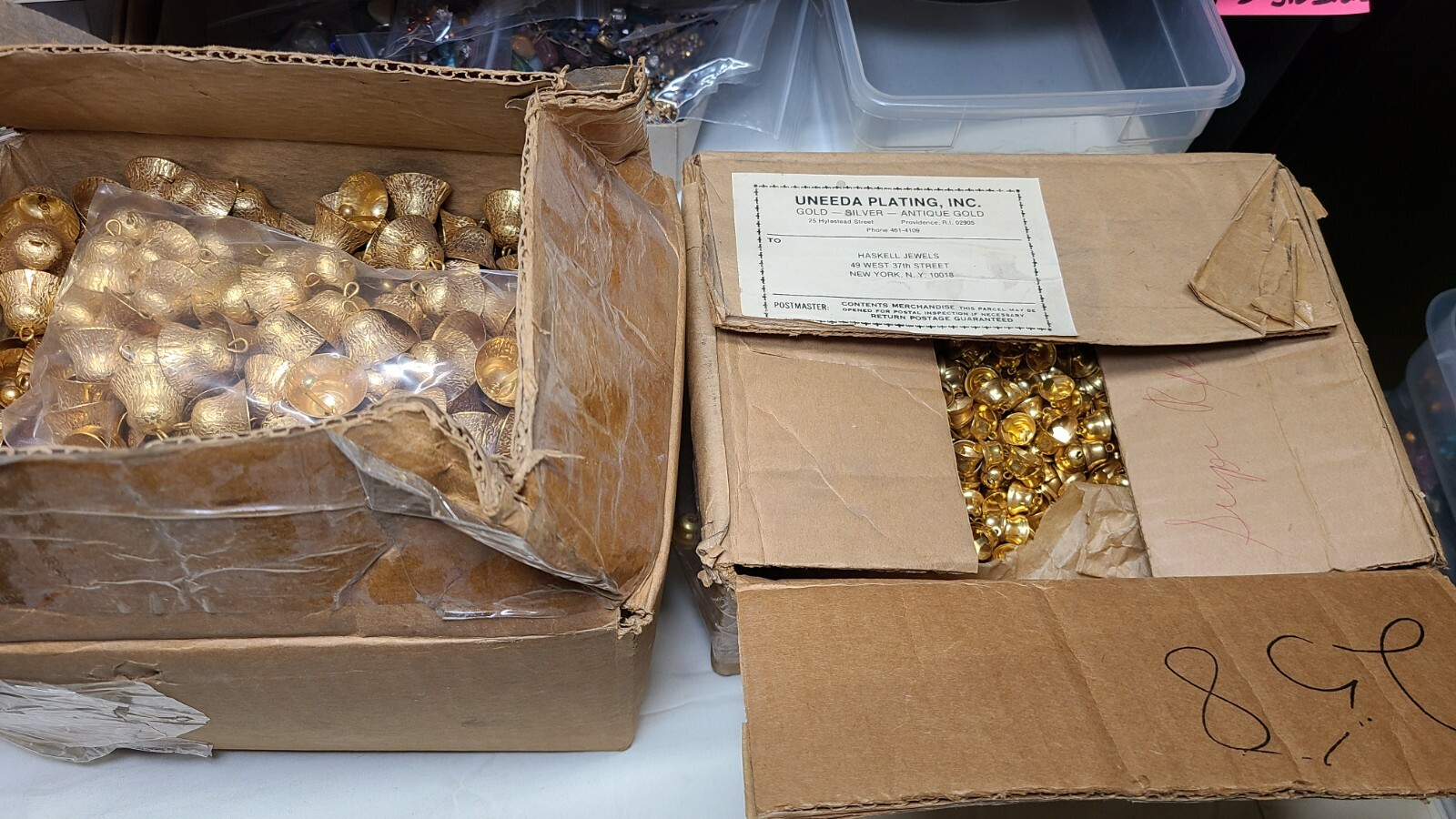 HUGE LOT #27 Bead Caps Large Size Miriam Haskell Jewelry Findings Filigree RARE