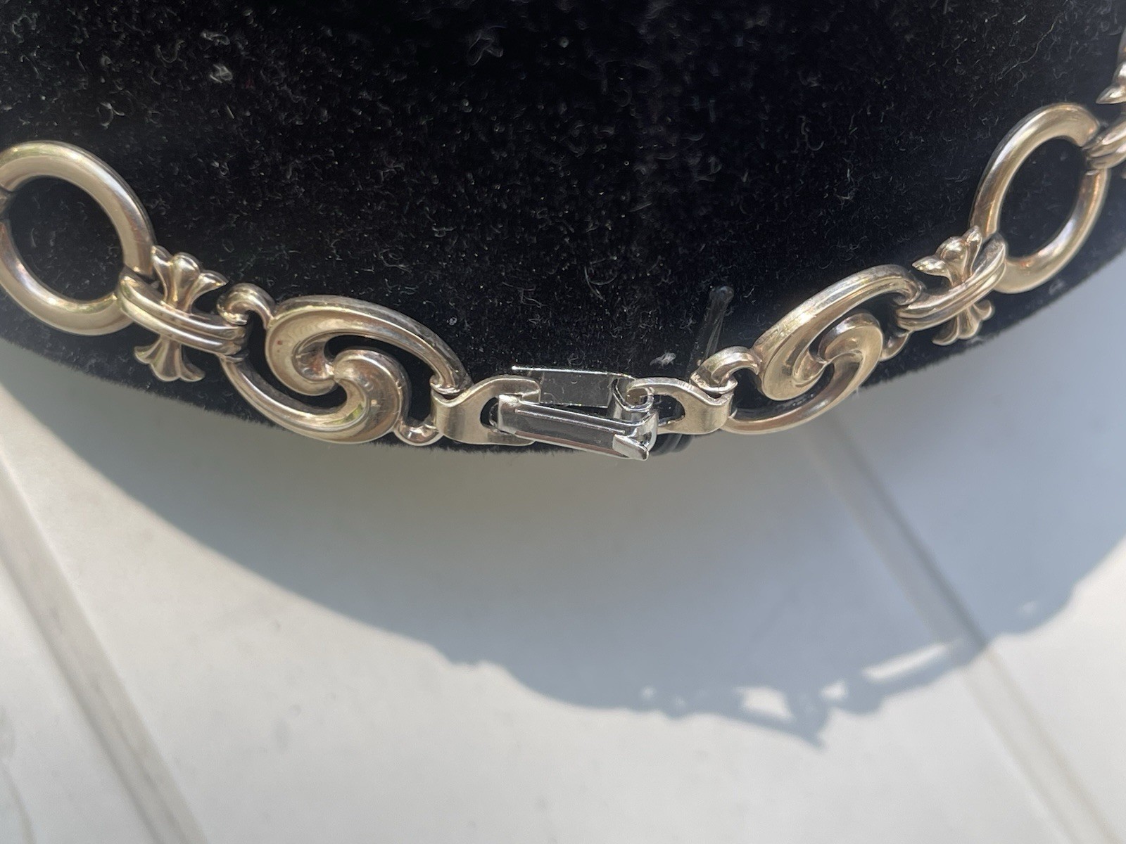 Antique Victorian Sterling Silver Vermeil Bird Turquoise Necklace