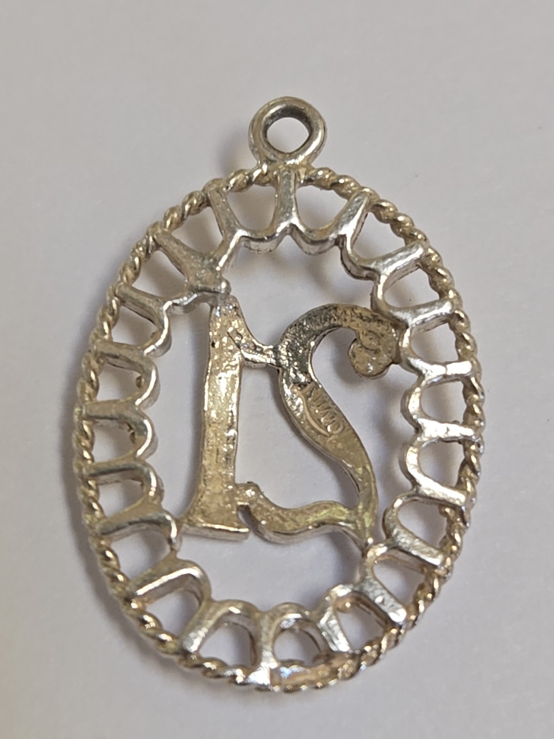 Sterling Silver ~ #21 Charm ~ NICE EDGING ~ BIRTHDAY ~ ANNIVERSARY ~ VINTAGE