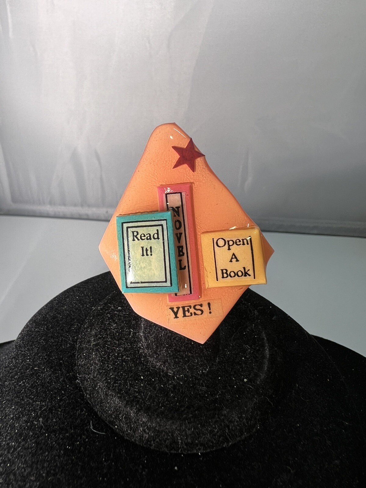 Book Pins by Lucinda Read It? Novel Open a Book Yes! Brooch Pin