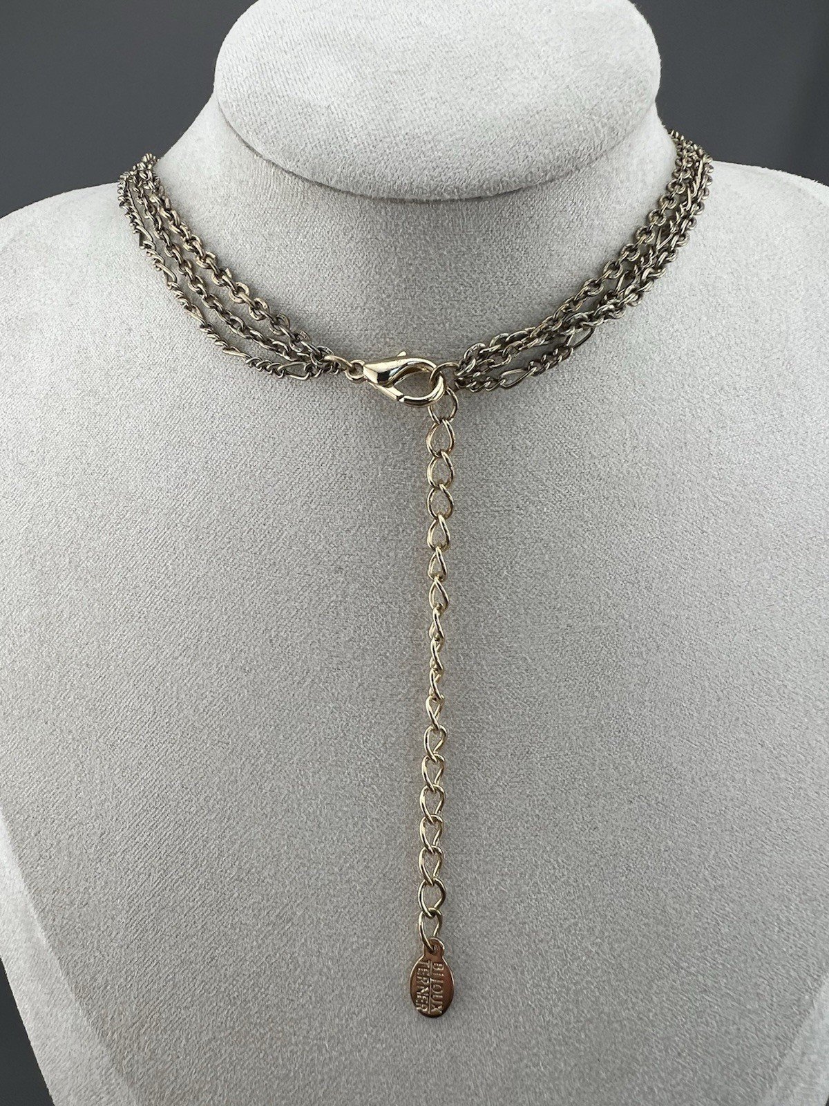 Vintage Tassel Necklace Faux Pearl Beaded Gold Tone Signed Bijoux Terner 21”