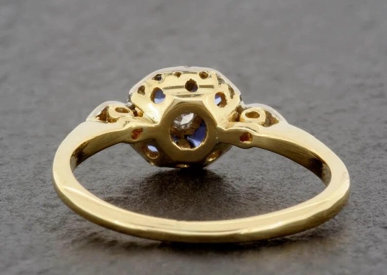 2.8Ct Art Deco Vintage Style Lab Created Diamond Anniversary 14K Gold FN Ring