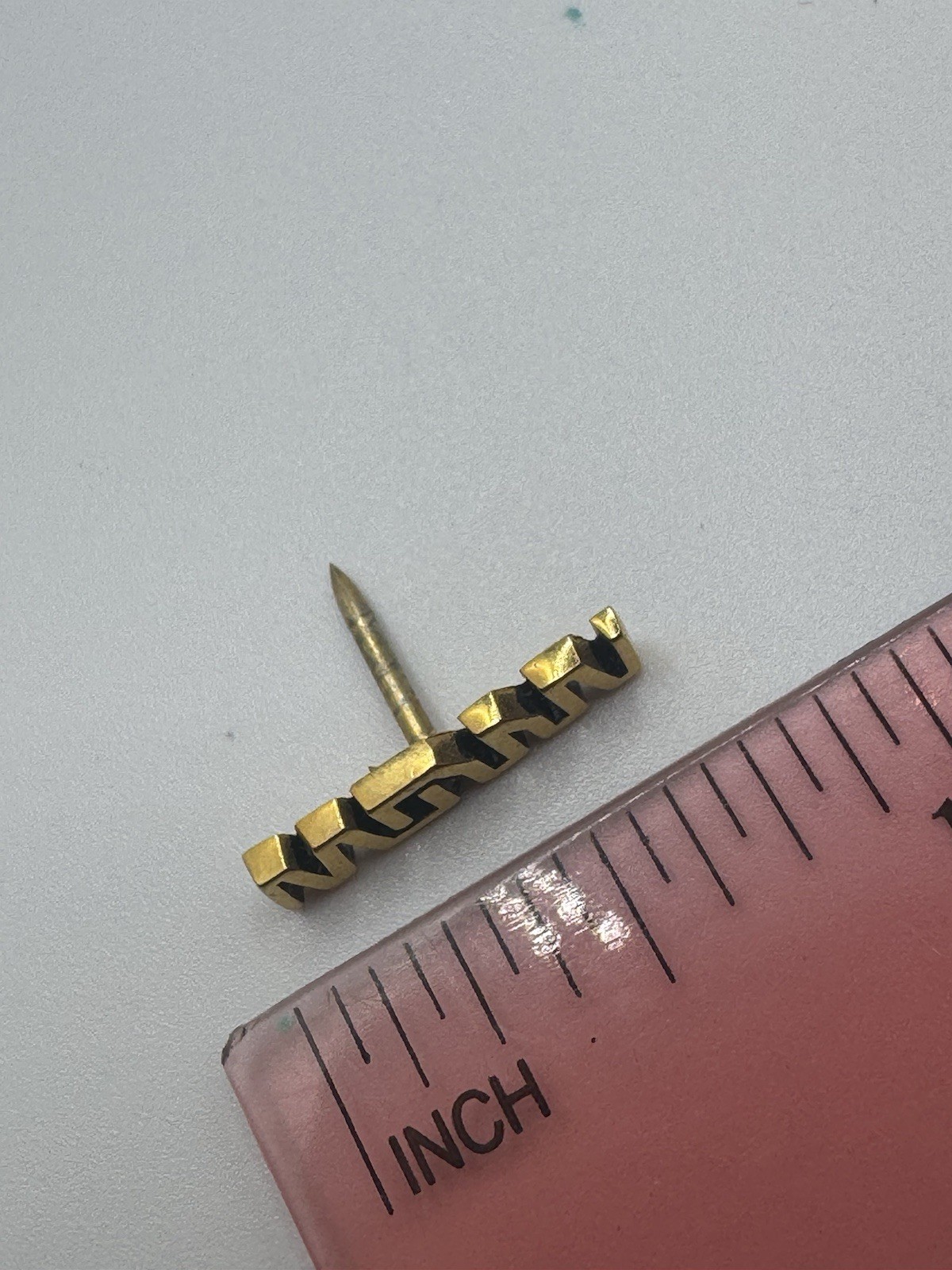 Unknown Vintage 14k Gold Lapel Pin 📌 Stamped Interesting 0.94gr Marked