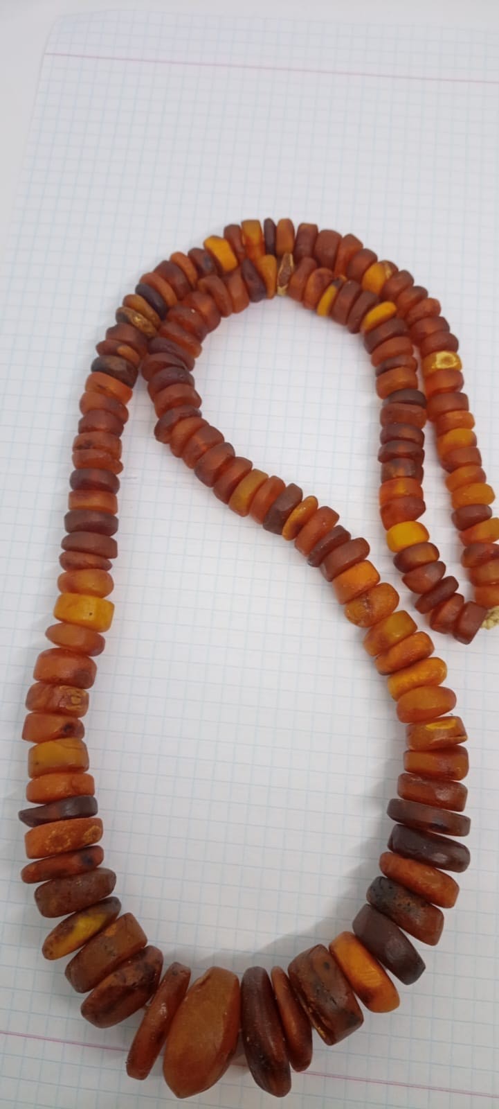 老琥珀 NATURAL BALTIC AMBER EGG BUTTERSCOTCH YOLK BIG OLD NECKLACE 182 GR