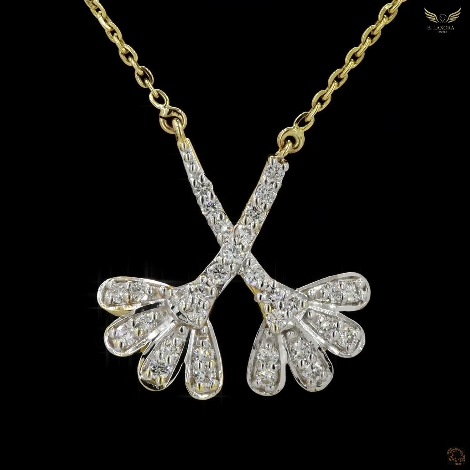 Lab Created Diamond 0.54ct Pendant Necklace Yellow Gold Plated Gift