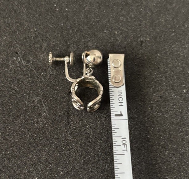 Vintage Screw on Metal Cuff Earrings