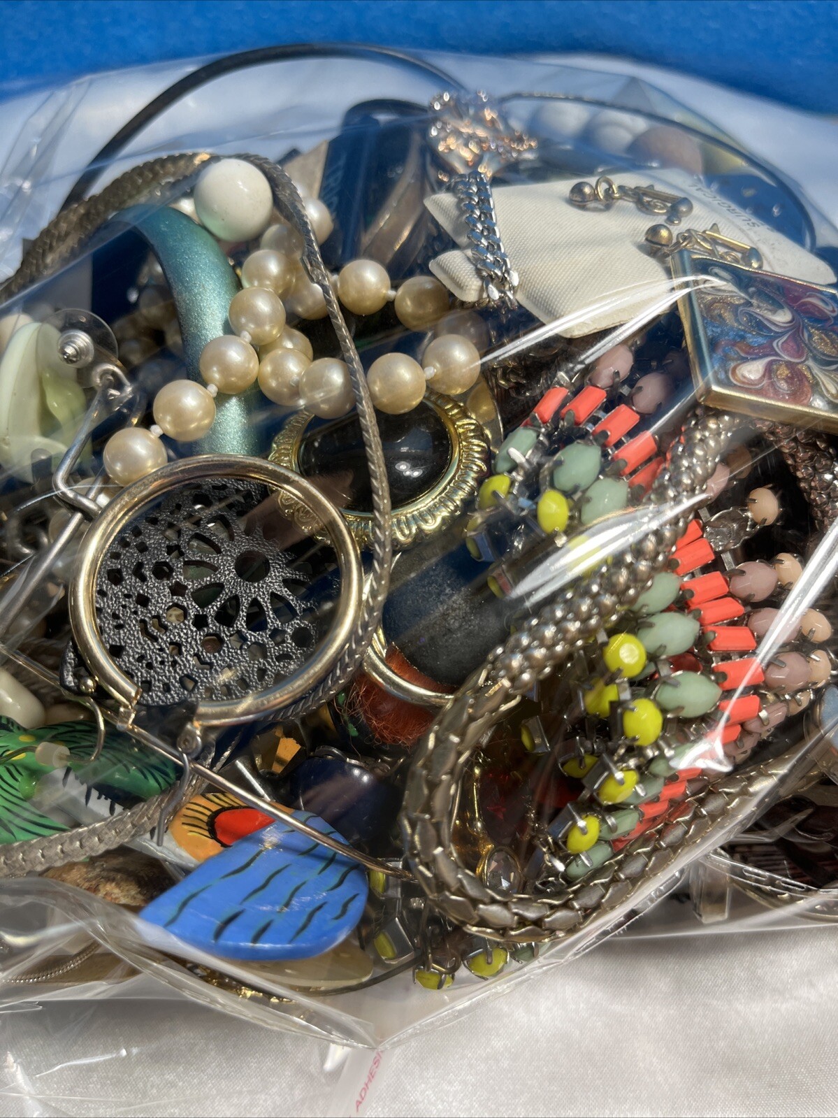 Huge 3lb Lot of Unsorted Jewelry, #17