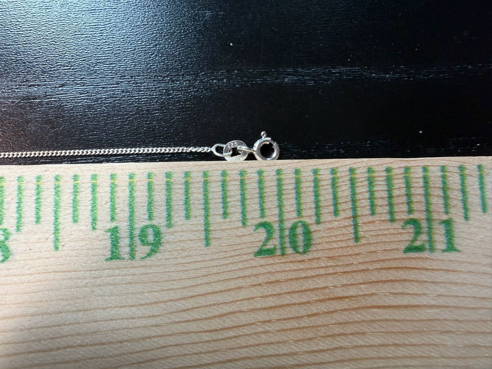 1.51g Vintage Sterling Silver 925 Curb Chain Necklace 20 in M