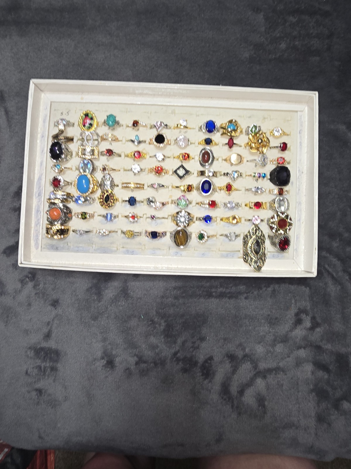 Modern Vintage 80 Piece Costume Ring Lot