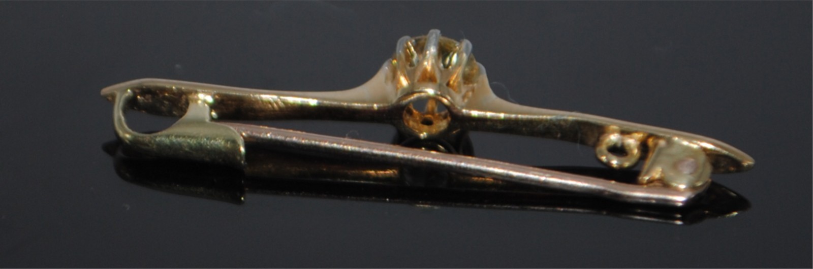 Antique 15ct Old Cut Diamond Brooch, 0.31ct (FREE AUSTRALIA-WIDE POSTAGE)