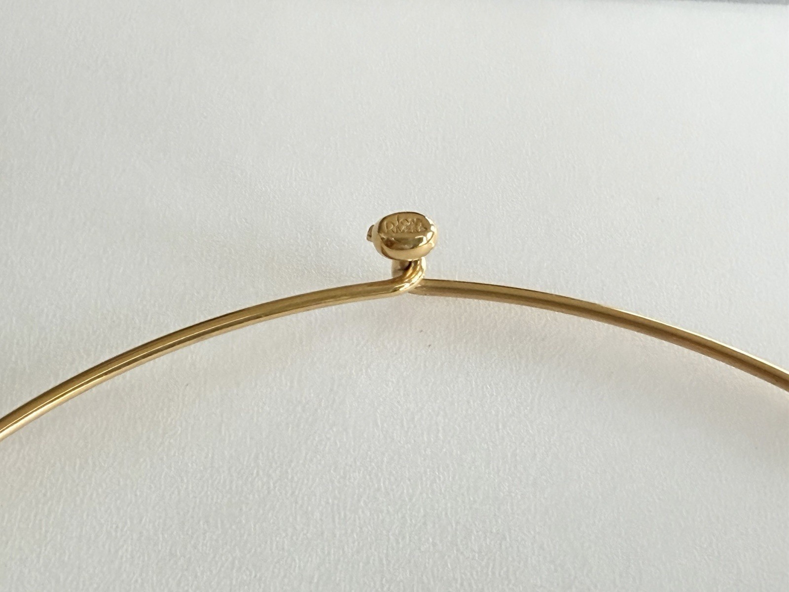 D’Anna Brutalist Statement Pendant Joan Rivers Torque Choker Necklace Gold Tone