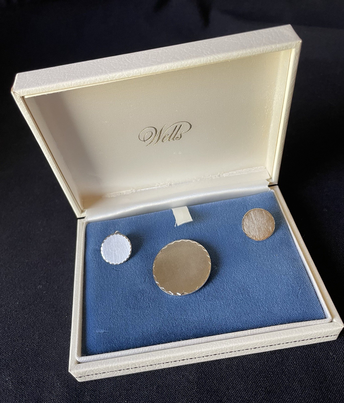 Vintage Wells Sterling Silver Brooch & Earrings Set IOBox New Other READ