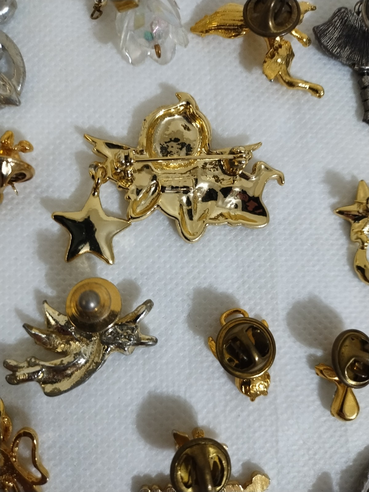 Vintage to Now ANGELS Pins Brooches 25 Pcs Read Description!