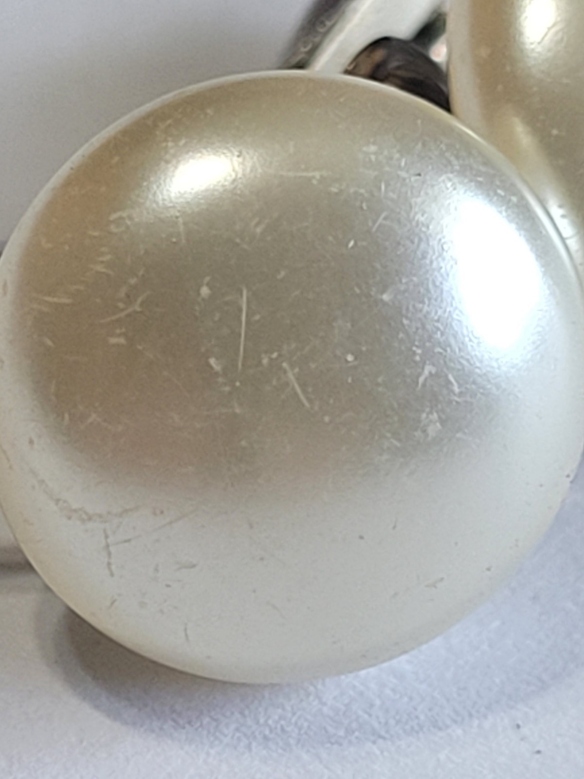 Vintage Richie Liu Earrings Imitation Pearl Lever Clip-on Back Fashion Earrings