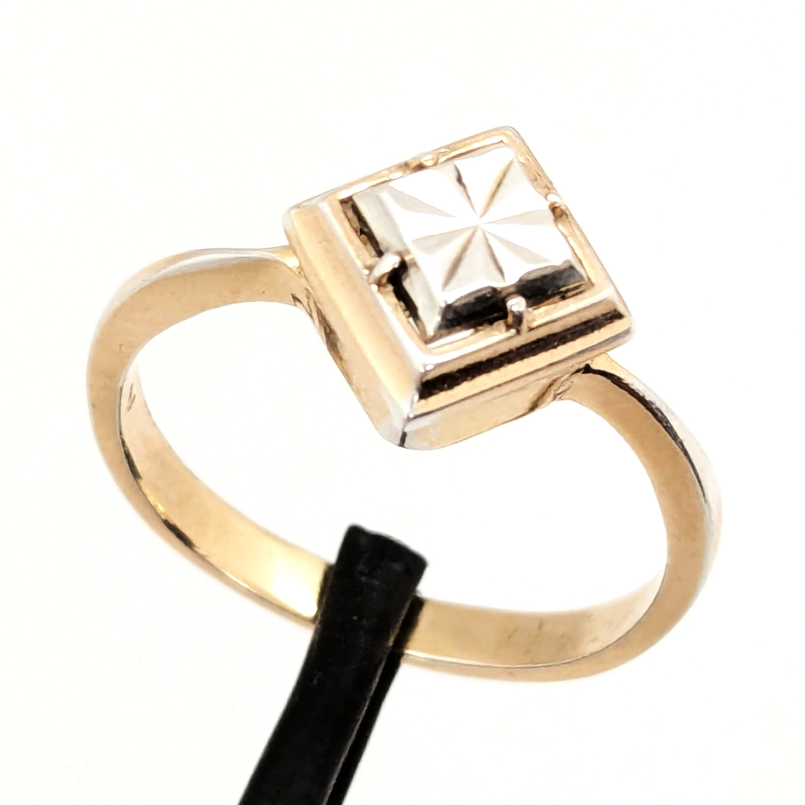Vintage Elegant RING Silver 925 with bright pattern -size: 7US (17.5mm)| UA #132
