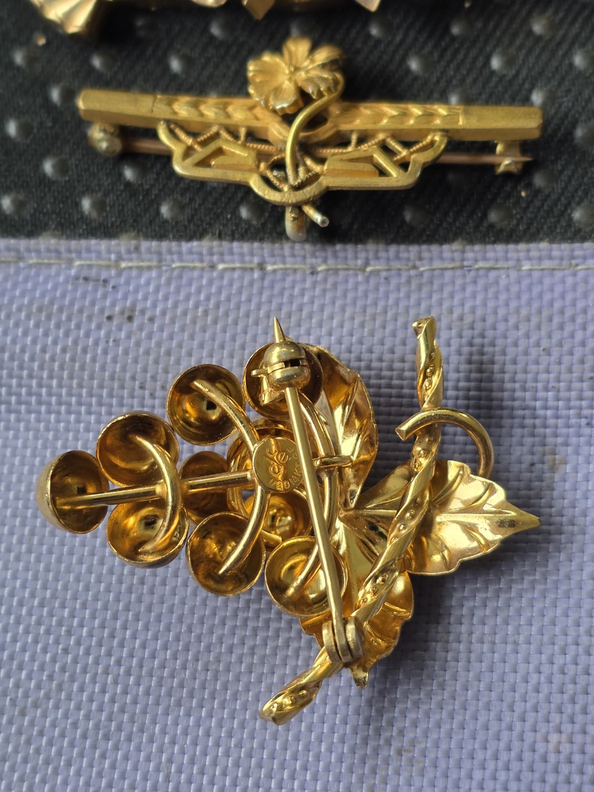 Victorian Gold Filled Brooches Lot Of 3 In Pre Owned Condition #H
