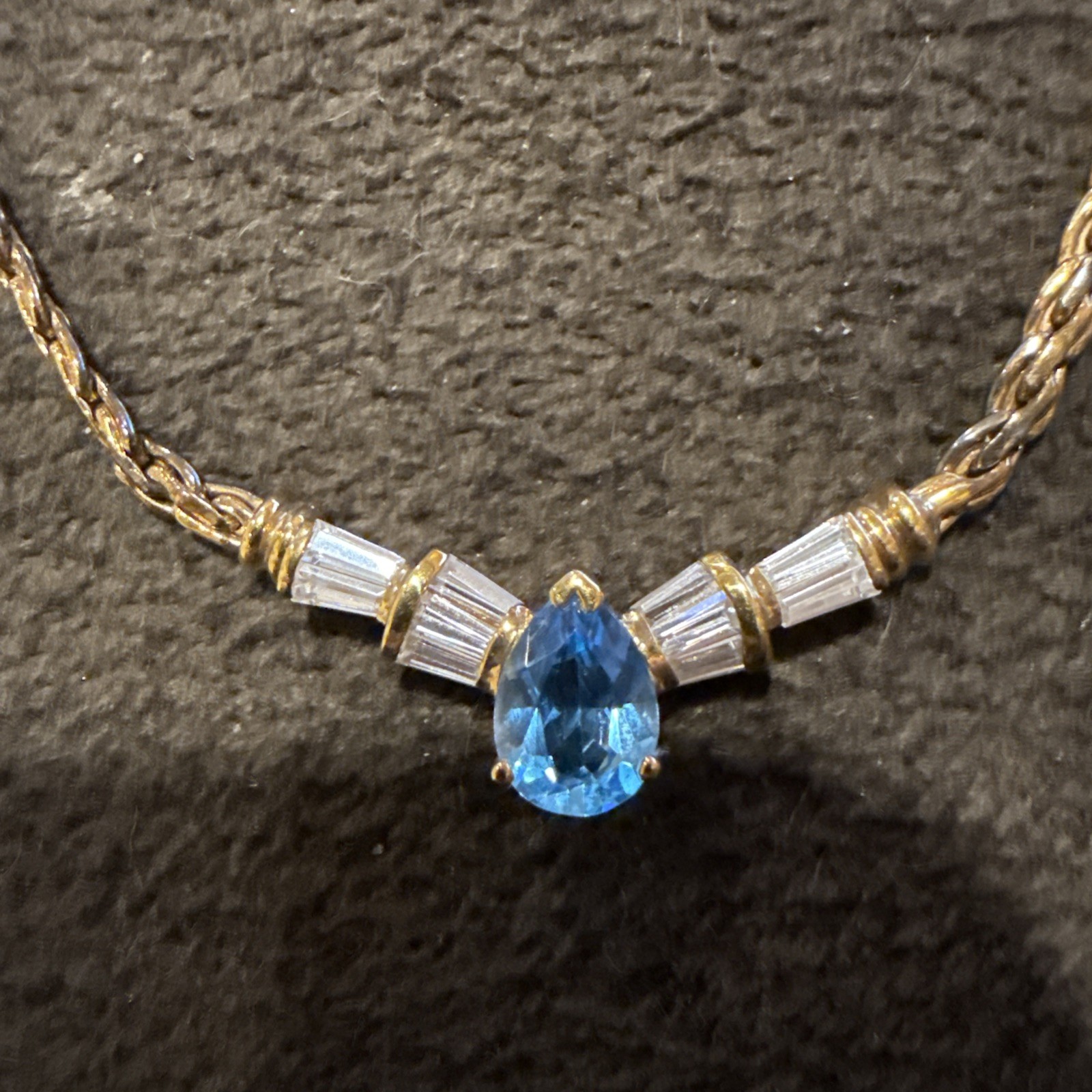 Vintage PAJ 925 necklace Yellow Gold plated (wearing off) 17”