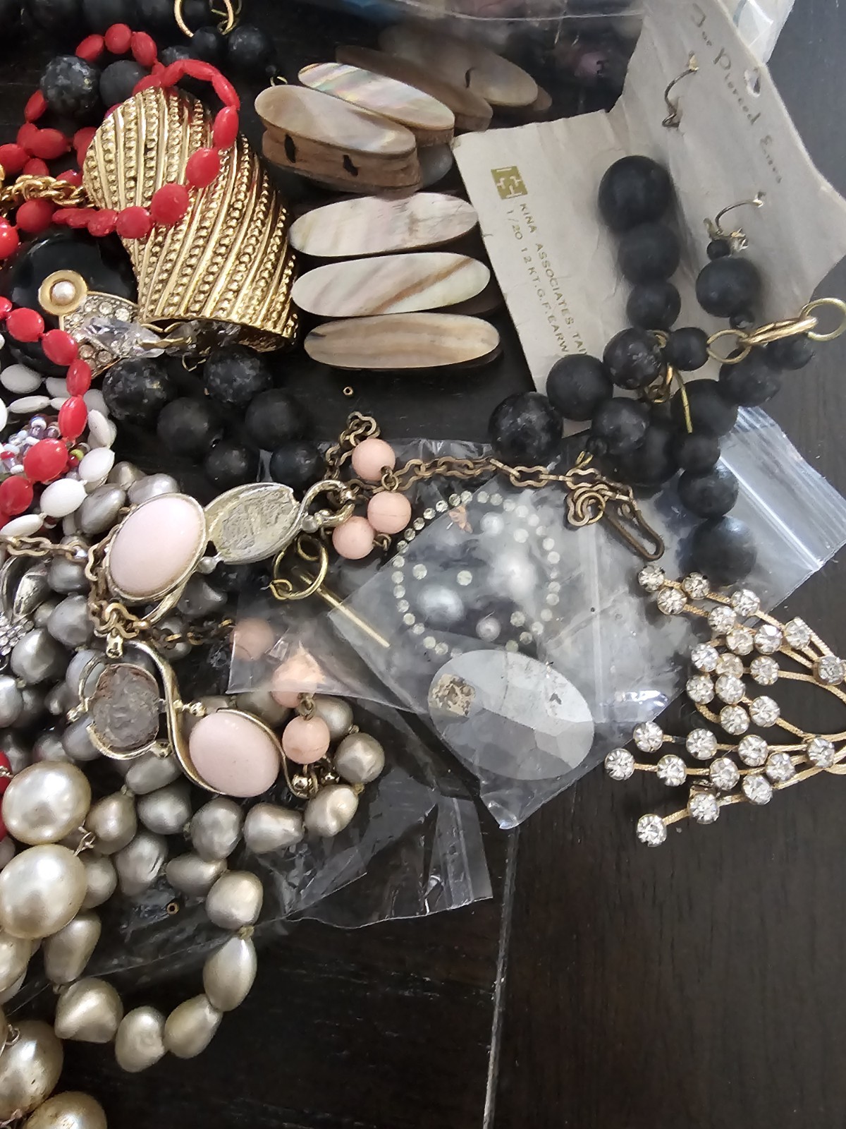 3LB 9OZ Lot of Unsearched Jewelry Repair Craft Wear Lot