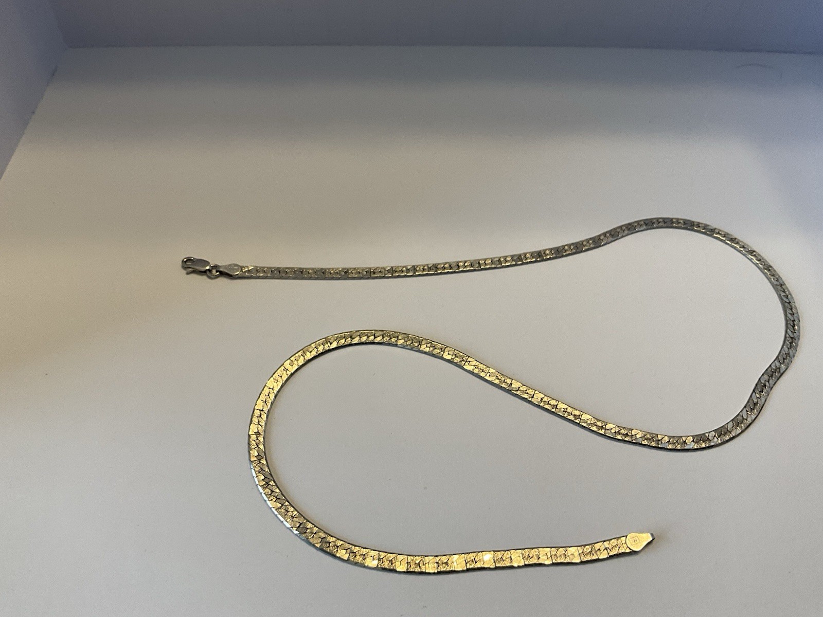Italian Sterling Silver Herringbone 925 20” Chain Neckless 4mm