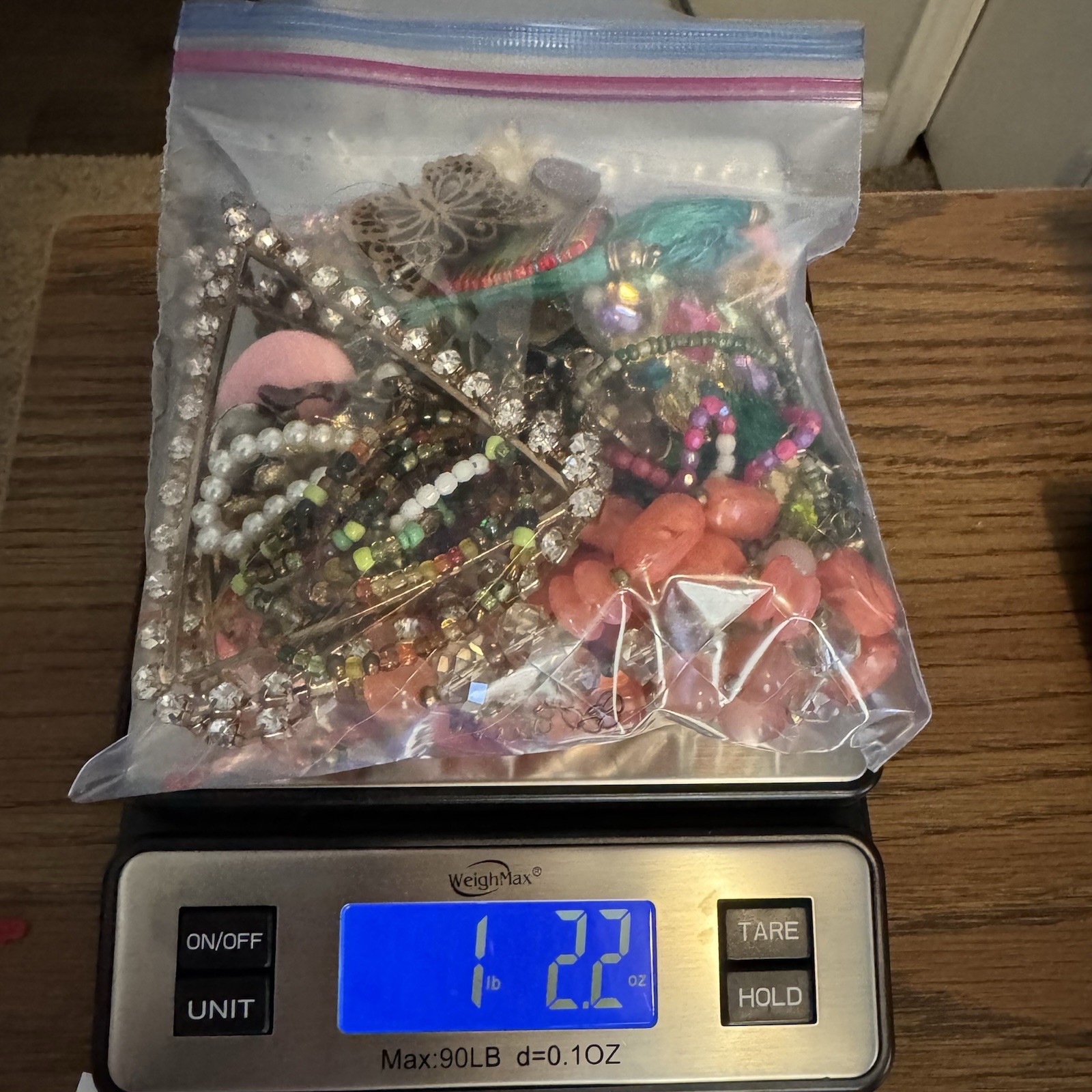 1 Lb Lot Mix of Single Earrings and Craft Junk Broken Jewelry Vintage Modern