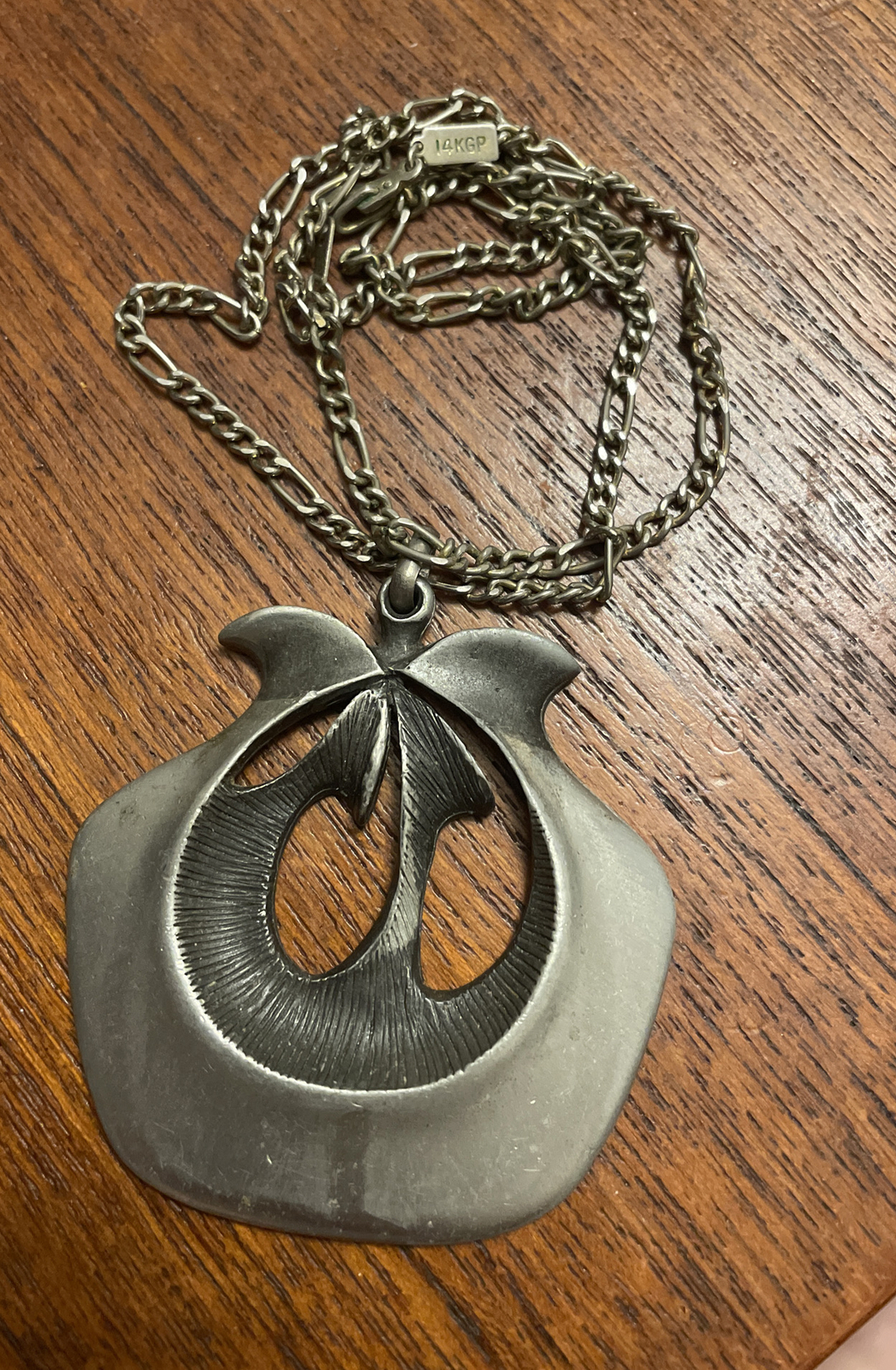 Vintage Eivind Hillestad EH Norway Pewter Necklace
