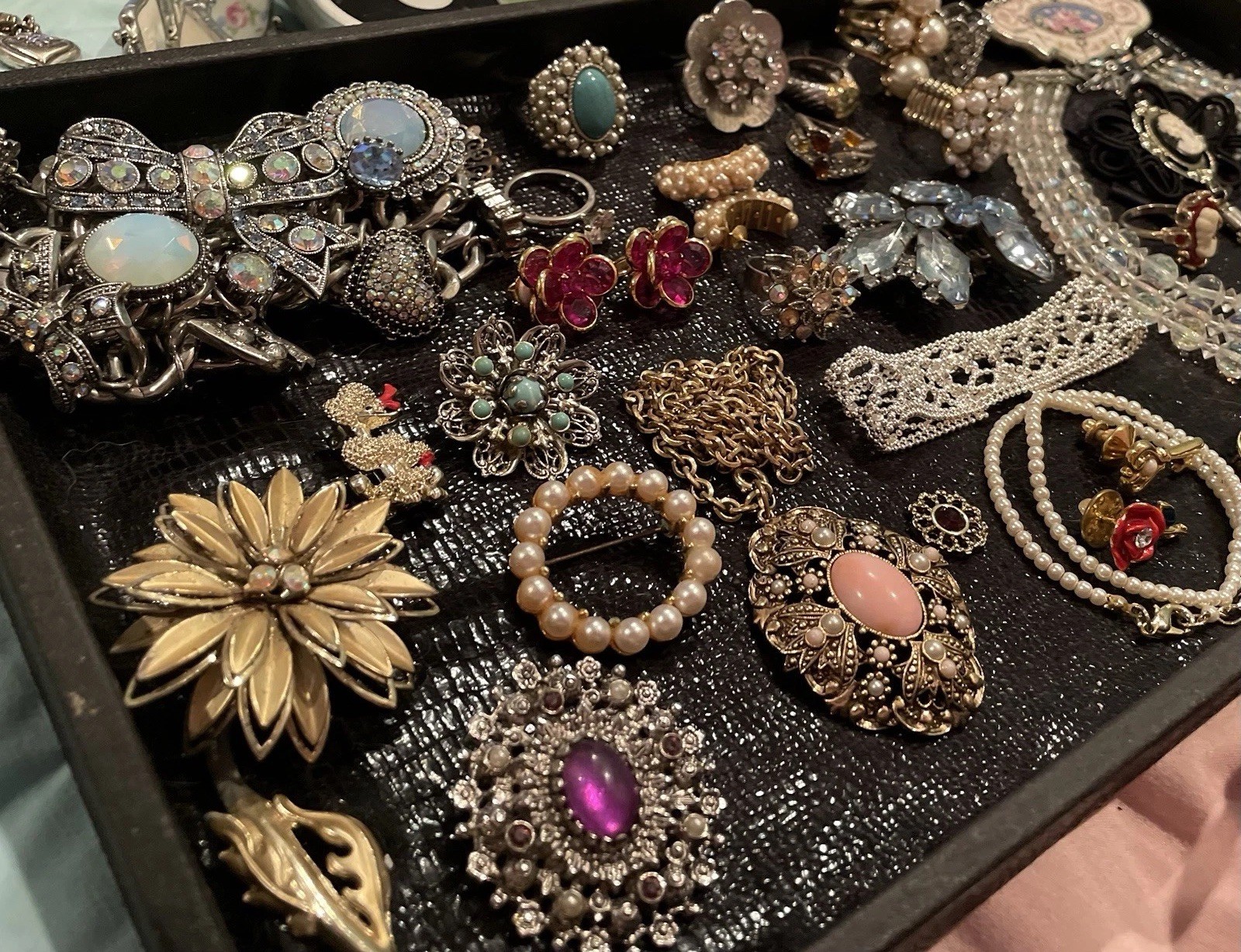 Vintage Mixed Estate Jewelry Mystery Lot – One Gallon Bag – 925 SILVER INCLUDED!