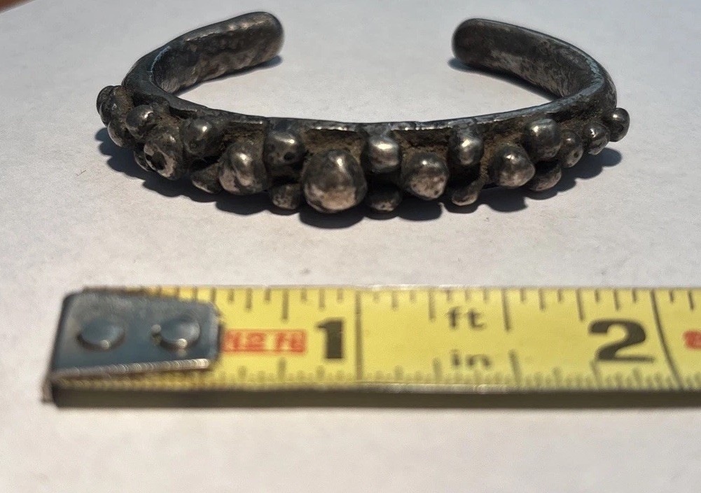 East Timor Antique 2” Baby/Child Bracelet Metal Alloy Unique