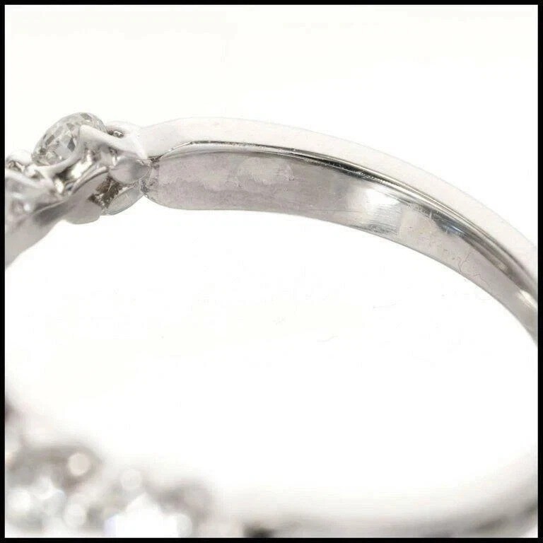 3.5Ct VVS1 Lab-Created Blue Sapphire Accent Solitaire 14k White Gold Finish Ring