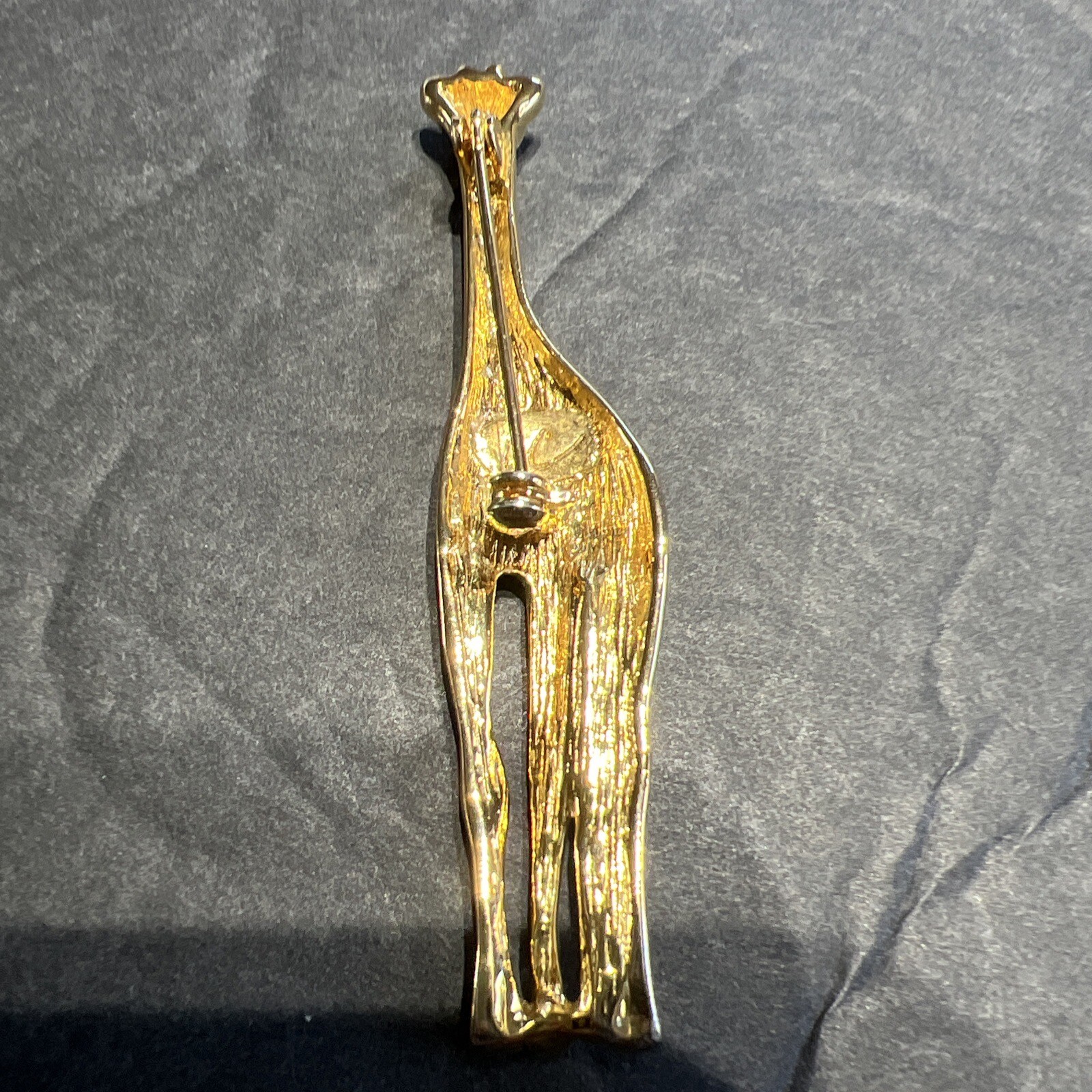 Womens Jewelry Giraffe Pin Brooch Gold Tone Vintage Animals Safari Collectible