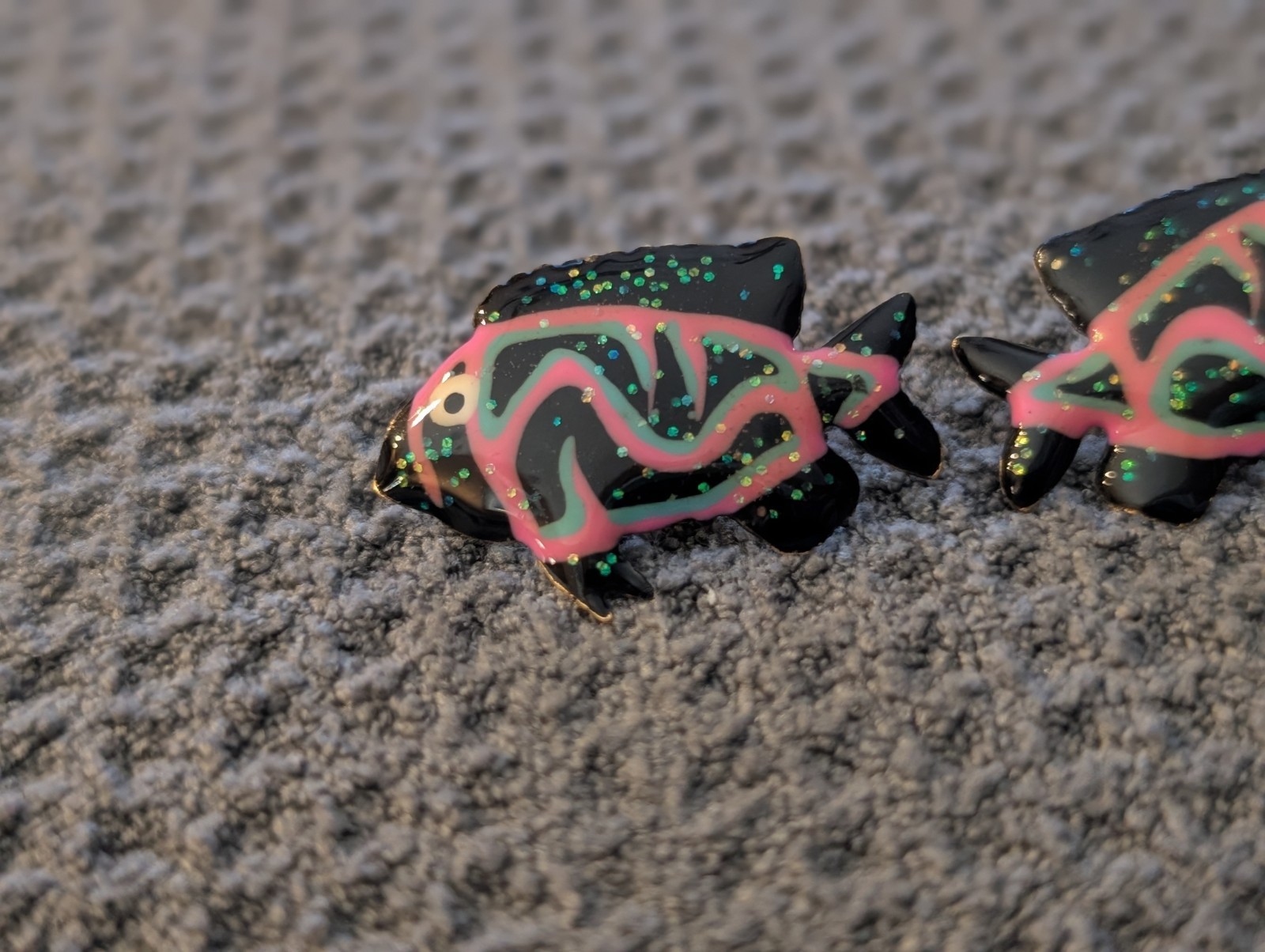 Lunch At The Ritz Pierced Fish Earrings
