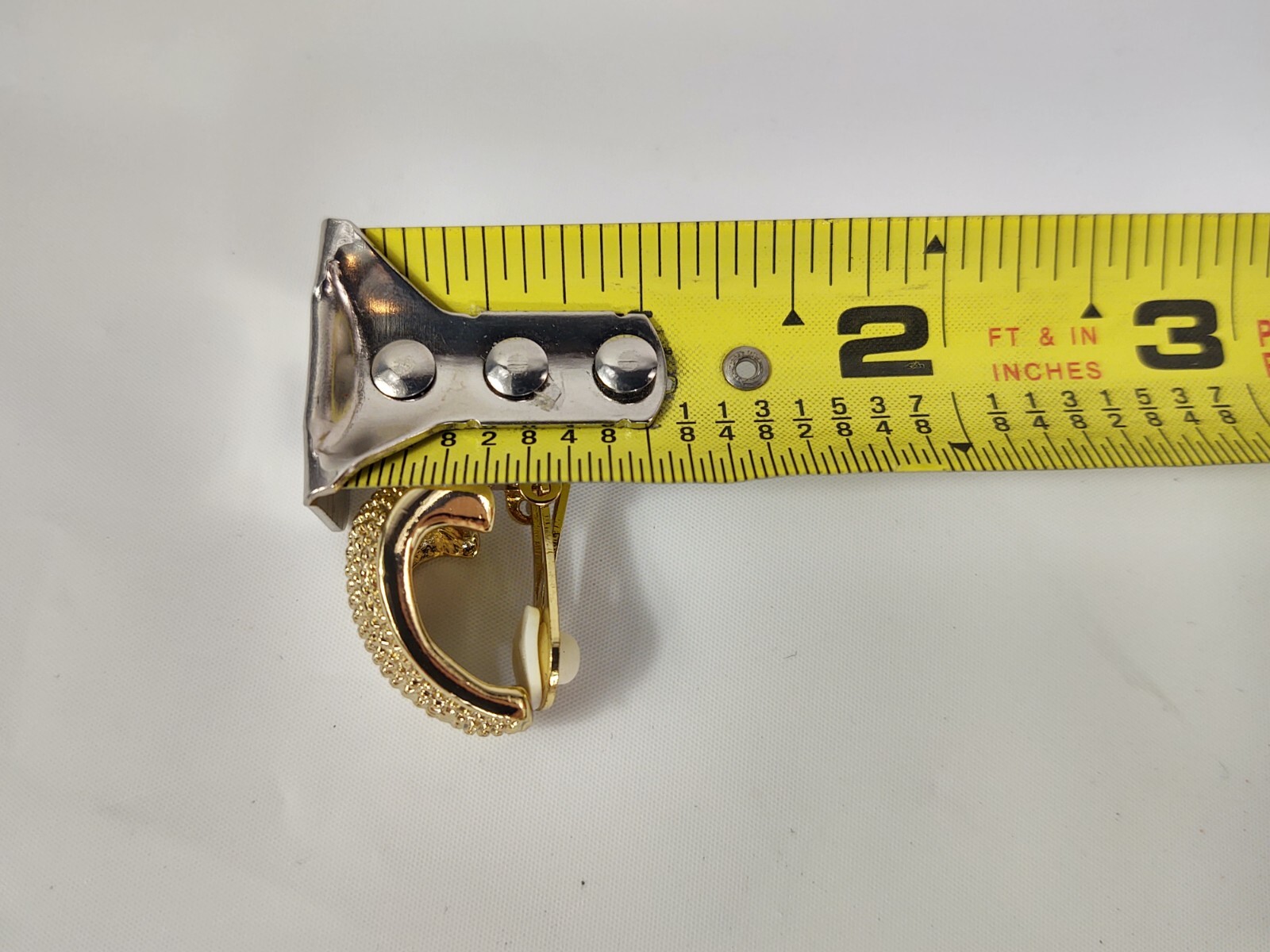 Vintage Necessities Sensitive Ears Clip Earrings Gold Tone Nickel Free Jewelry