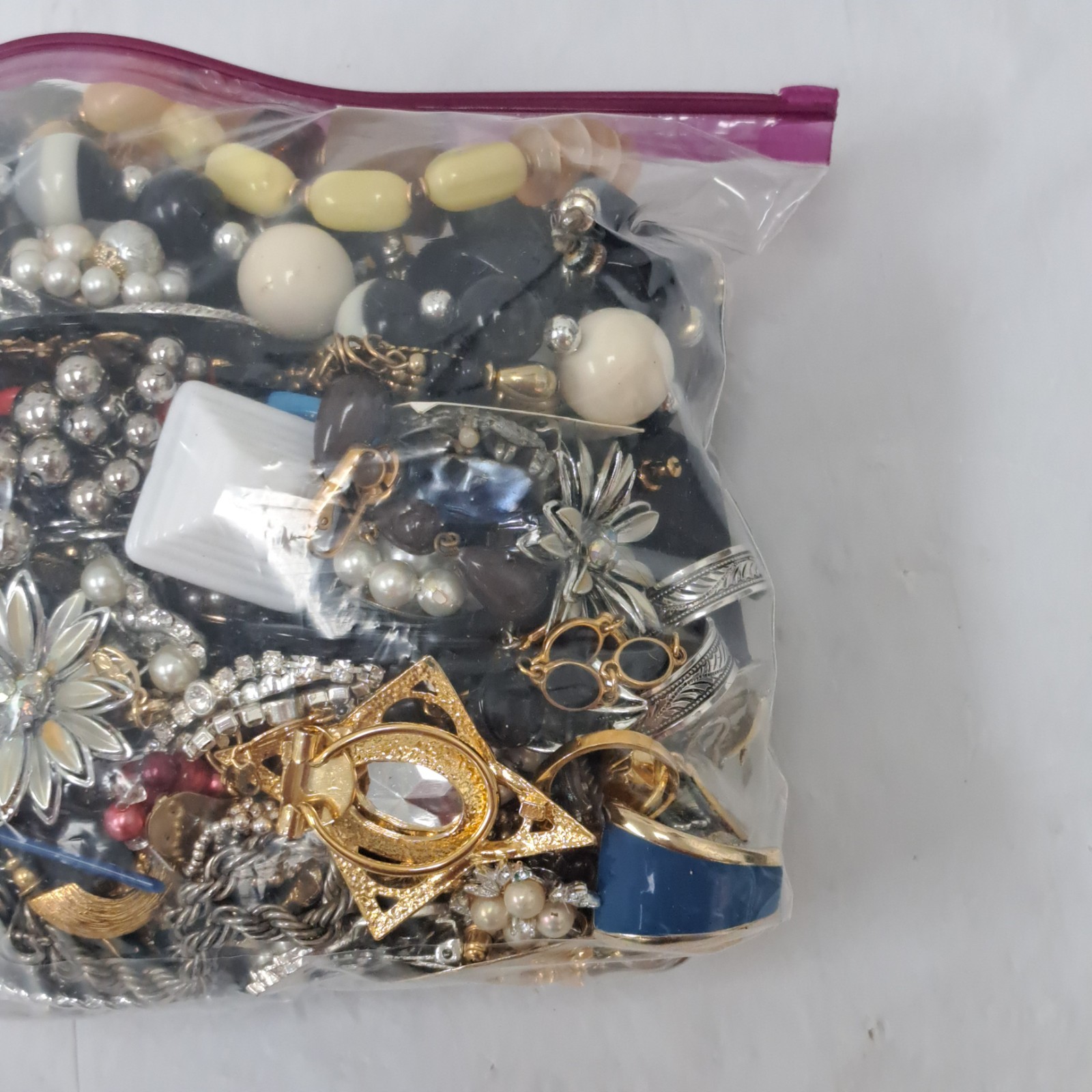 Bag Old Unsearched Jewelry Lot Vintage Estate Find Junk Drawer