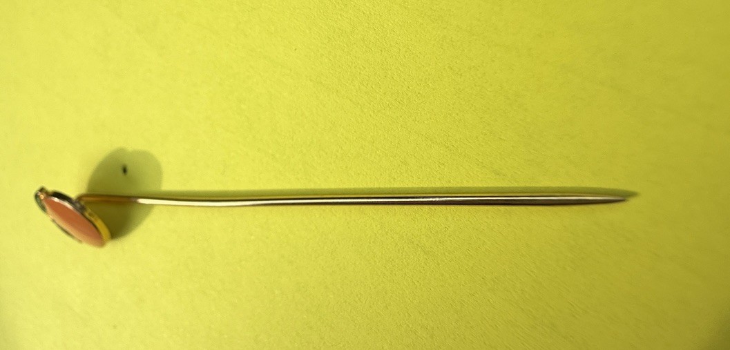 A Happy Vintage Orange Stickpin
