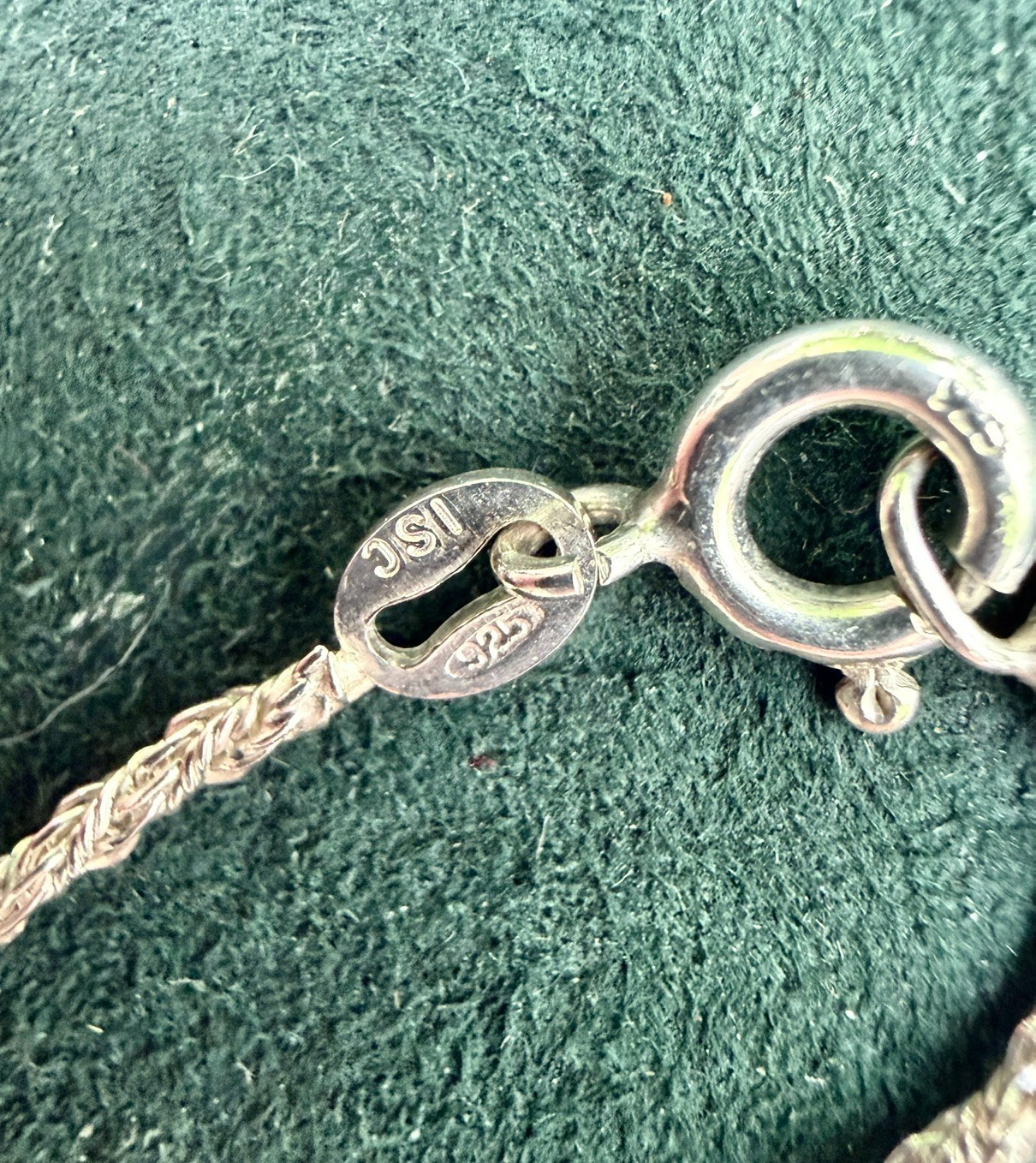 Vintage 7″ 925 Italian ISC sterling silver bracelet w/large puffed heart — A
